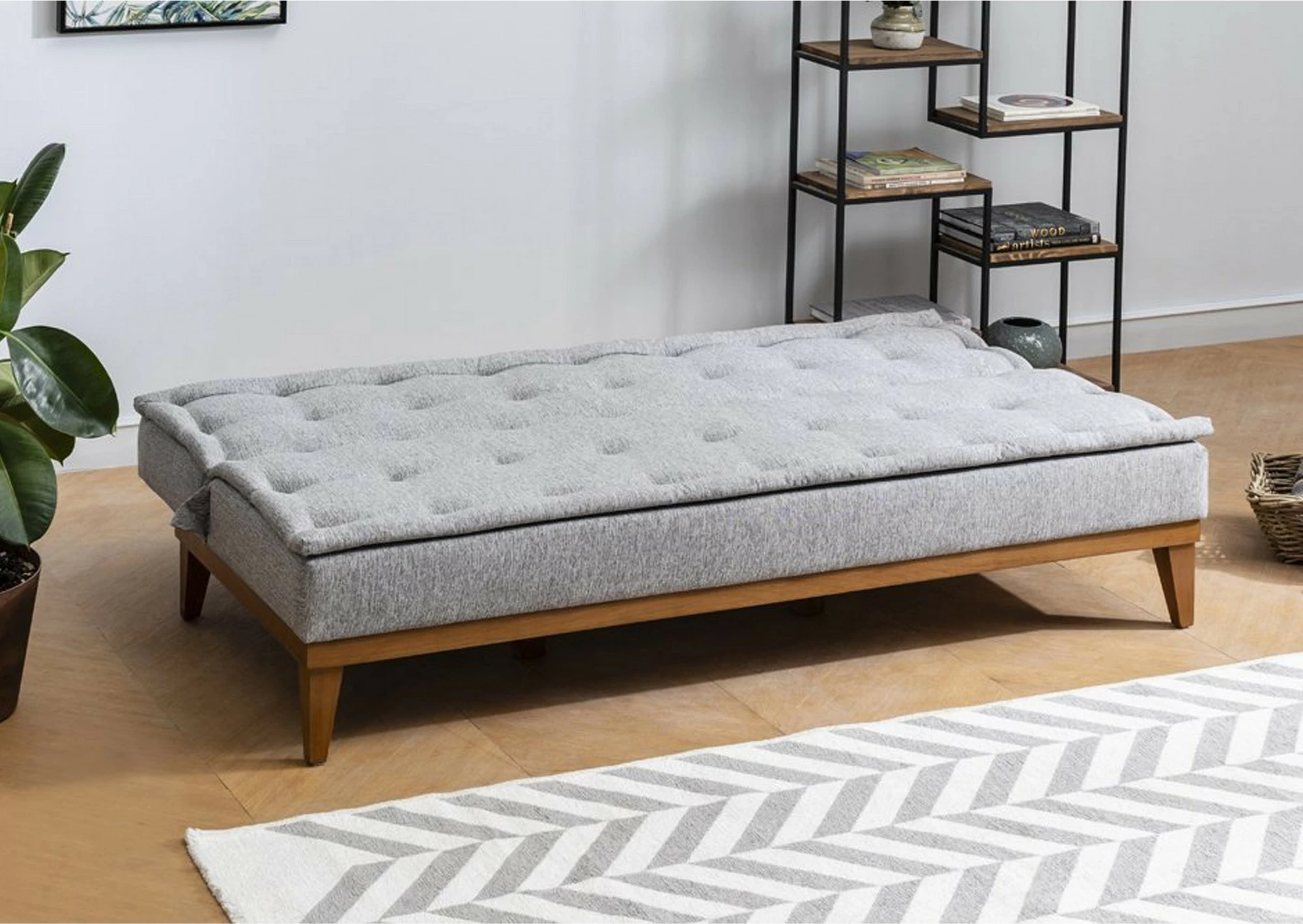 Divan 3-vendësh, shtrat, Atelier del Sofa, ngjyrë gri, Fuoco