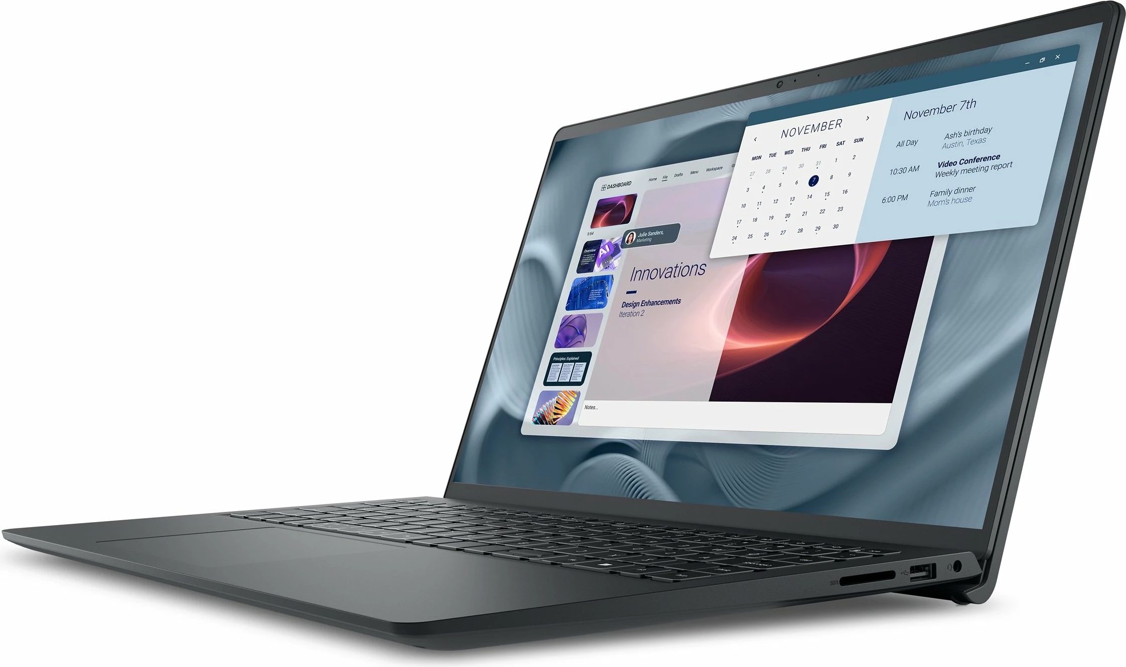 Laptop Dell Pro 15 Essential PV15250, i5-1334U, 16GB RAM, 512GB SSD, 15.6" FHD, Windows 11 Pro, zi