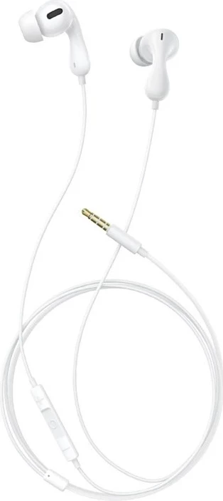 Kufje Baseus Encok HZ20 me kabllo, për thirrje/muzikë, Bardhë