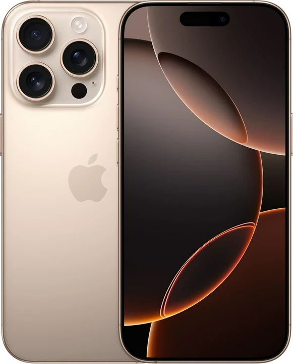 Celular Apple iPhone 16 Pro, 128GB, Desert Titanium