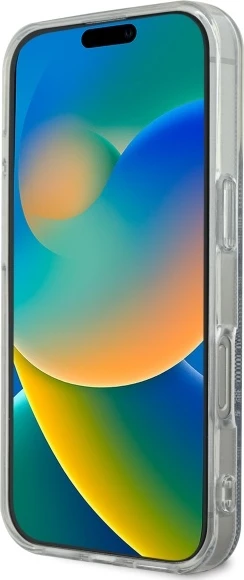 Mbështjellës Guess IML 4G MagSafe për iPhone 16 Pro Max, Blu