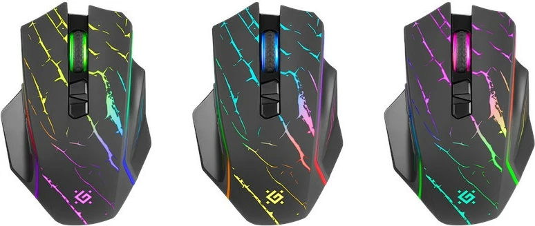 Maus wireless Defender URAN GM-503, 3200 DPI, 7 butona, i zi, me ndriçim