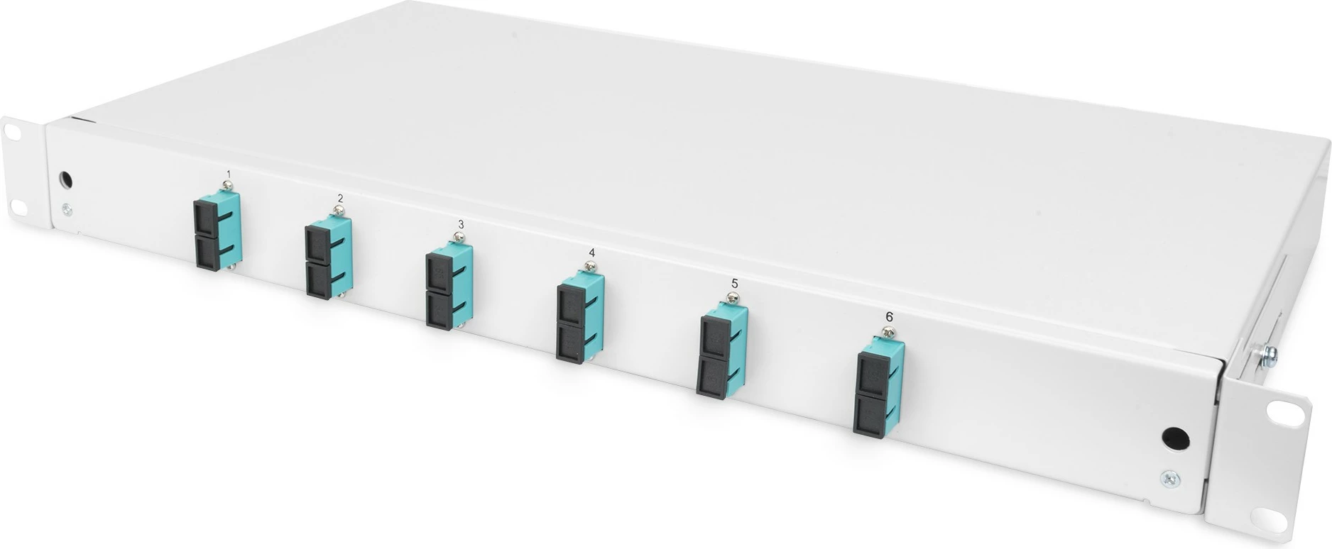 Kasë fibrash optike Digitus LWL Spleißbox 1HE, 6x SC DX OM3, gri