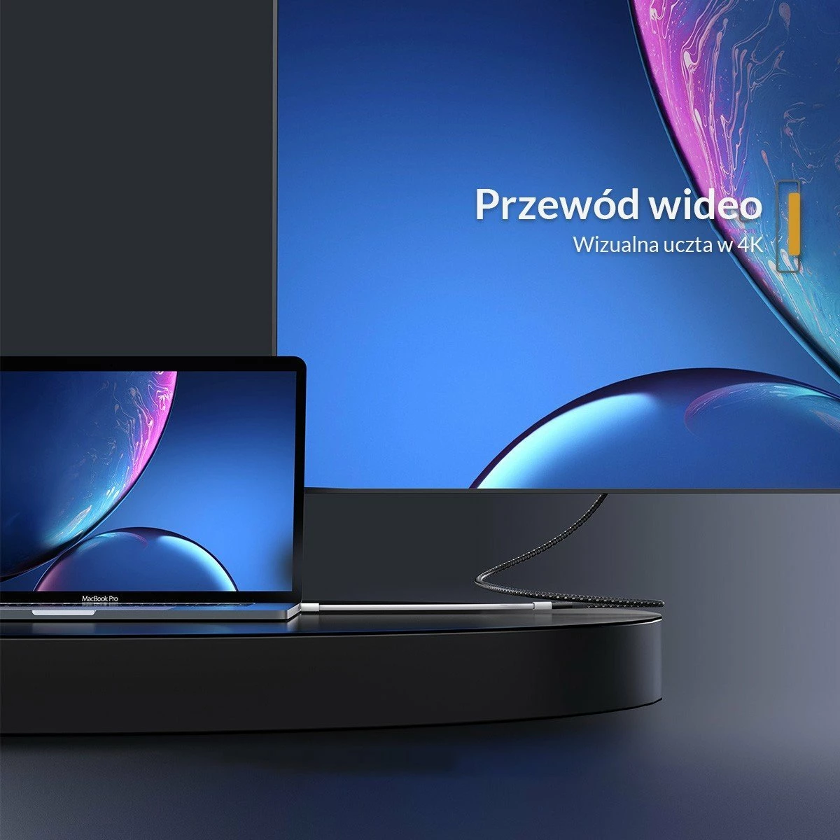 Kabllo zgjatëse USB‑C Orico CY32-10-BK-BP, 1 m, USB 3.2 Gen 2x2, 20 Gbps, 100 W, e zezë