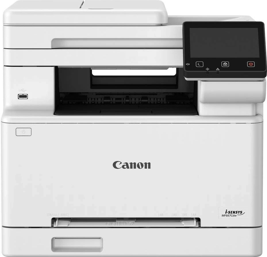 Printer laser Canon i-Sensys MF667Cdw, multifunksional, Wi-Fi, i bardhë
