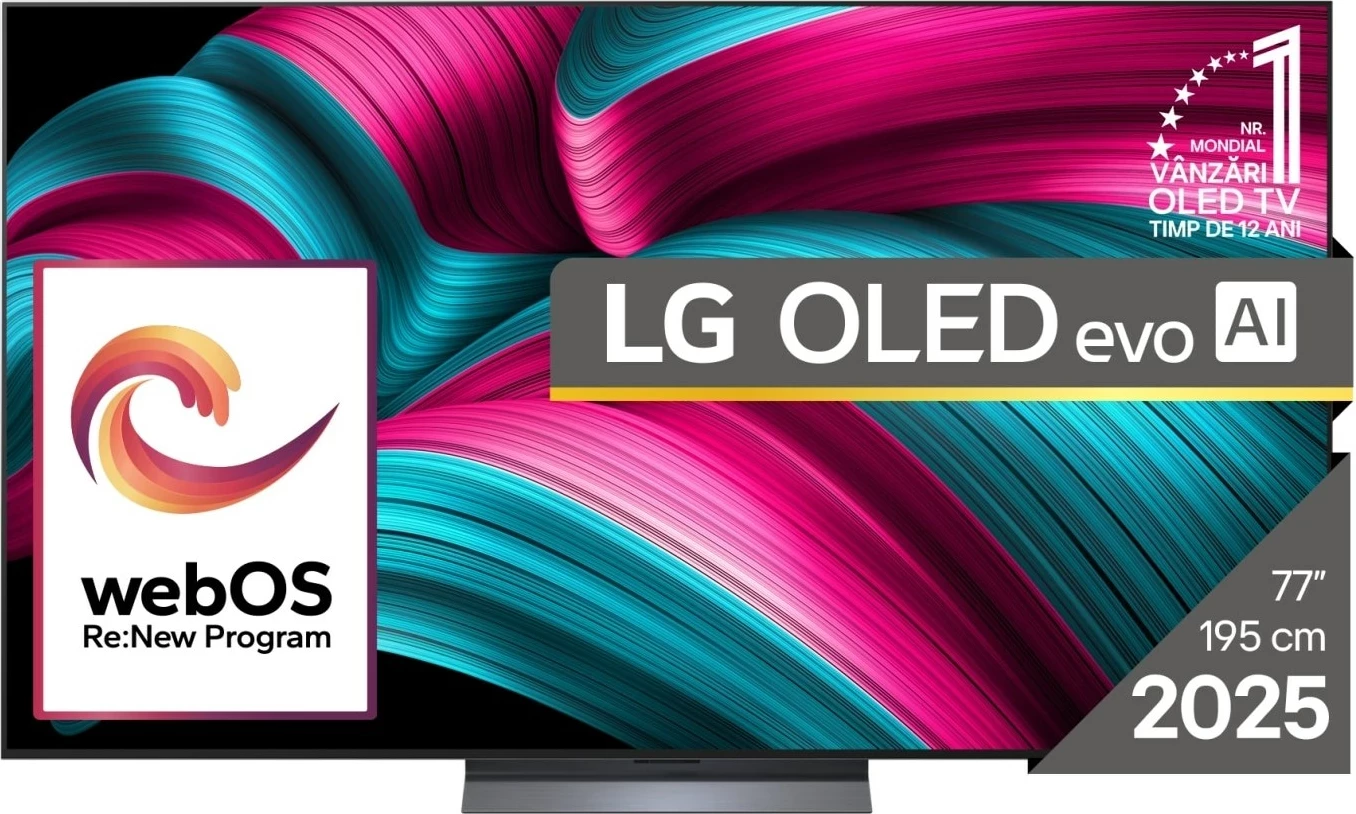 LG OLED evo AI OLED77C51LA TV 195.6 cm (77") 4K Ultra HD Smart TV Wi-Fi, i Zi