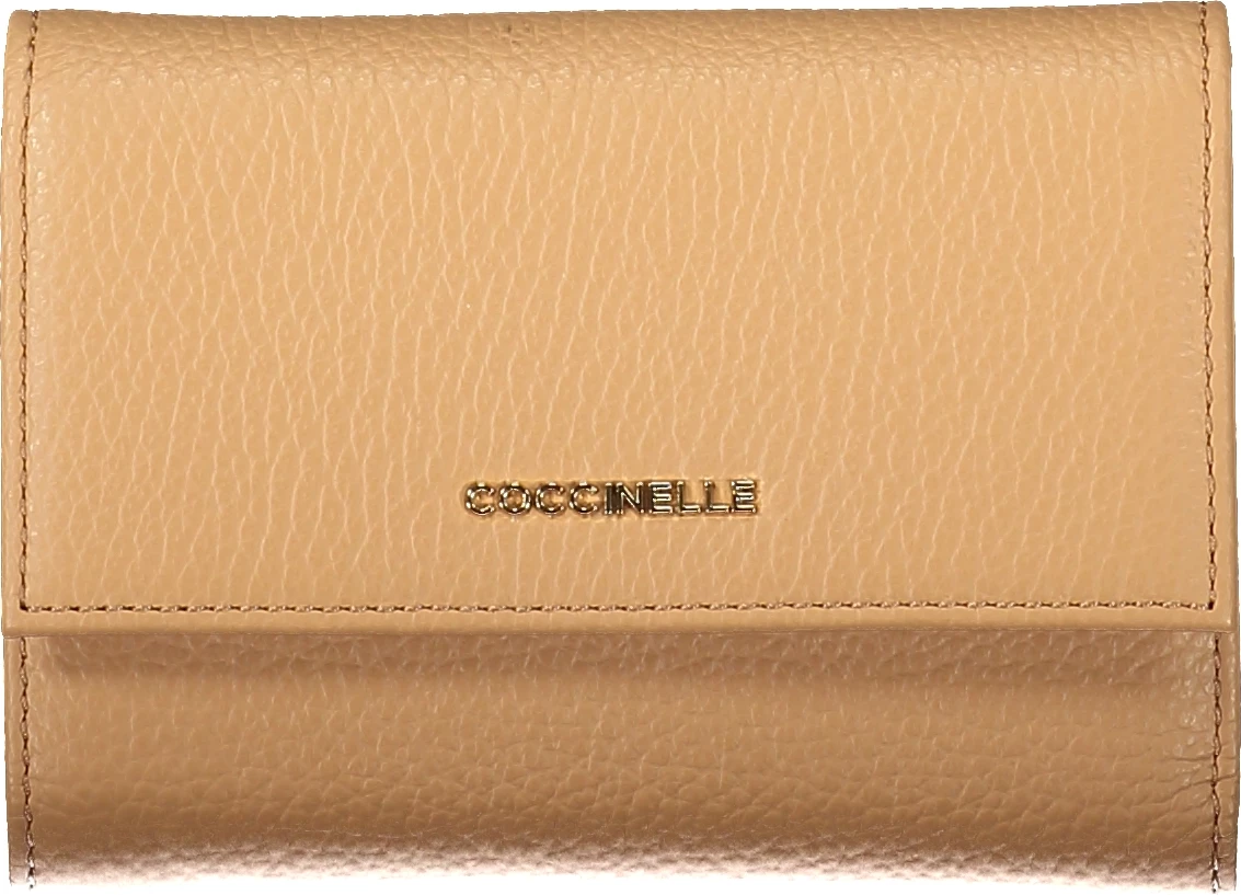 Portofol femra COCCINELLE Metallic Soft, kafe