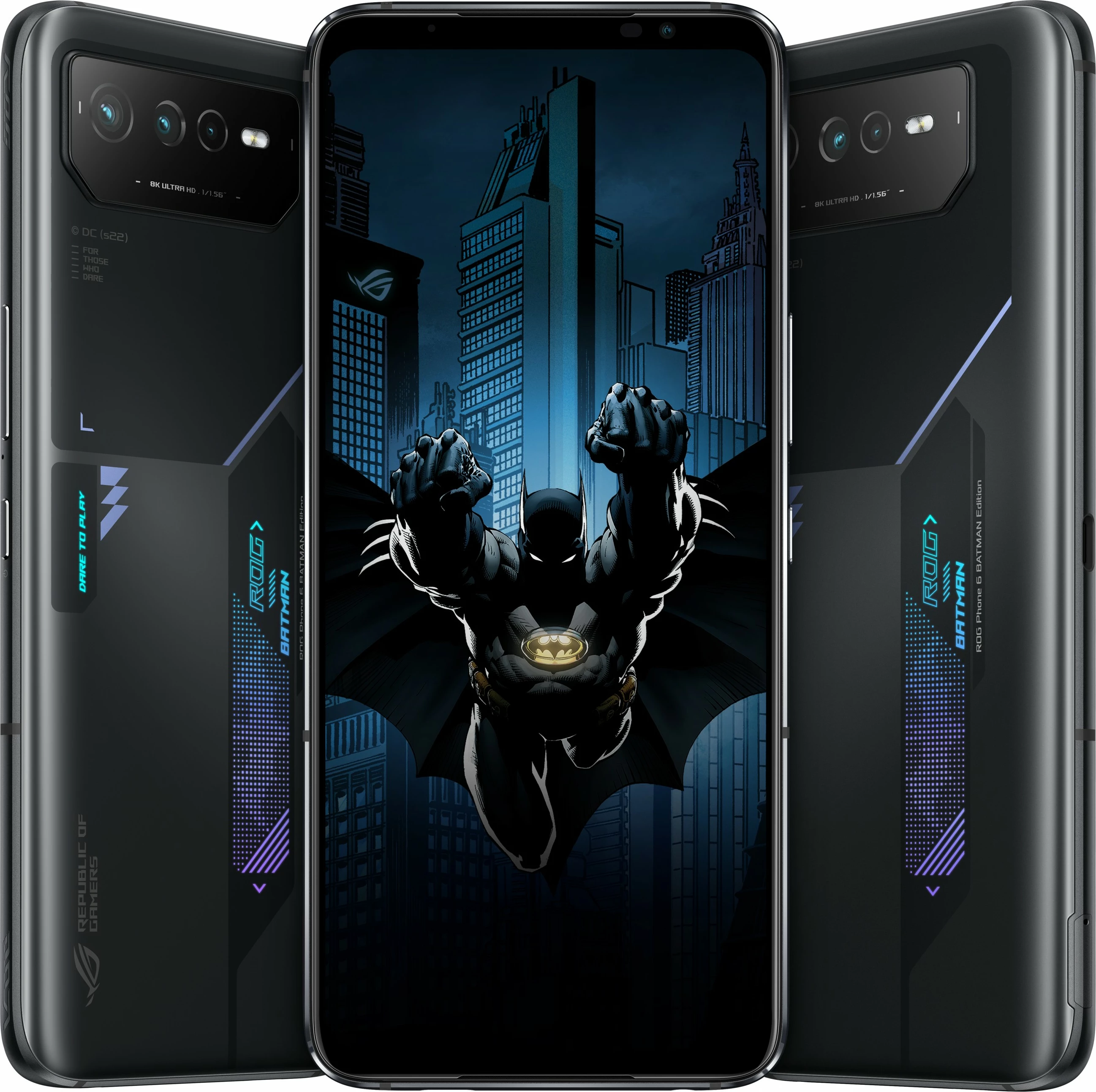 Celular ASUS ROG Phone 6 BATMAN Edition, 12 GB, 256 GB, 50 MP, Android 12, Black