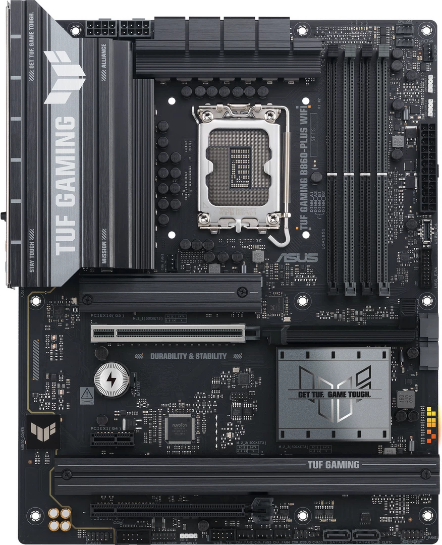 Pllakë amë, Asus, TUF Gaming B860-Plus WiFi 90MB1JL0-M0EAY0, ATX, Wi‑Fi, e zezë