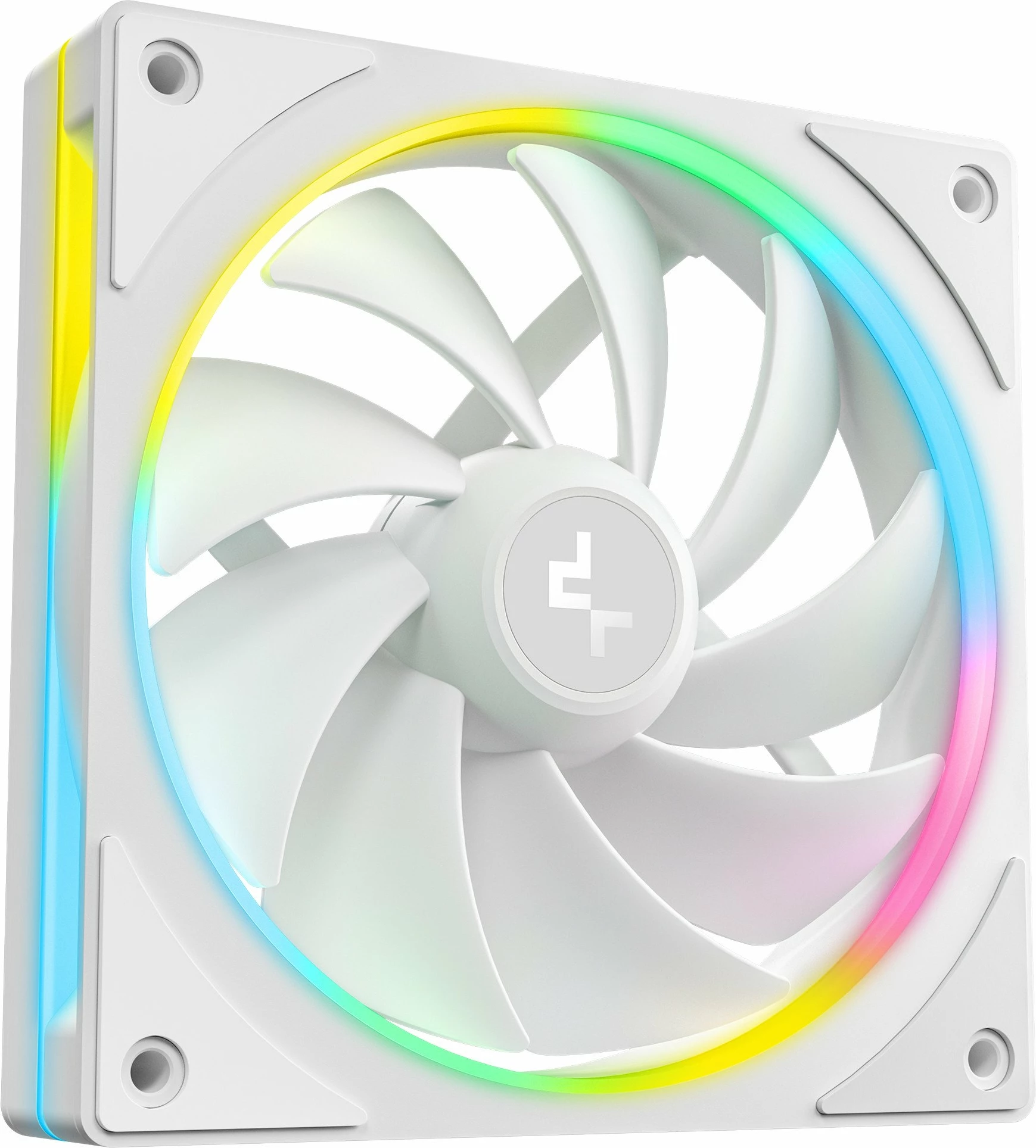 Ventilator PC Deepcool FL12 SE WH 120mm ARGB 4-pin PWM, i bardhë, set 3 copë