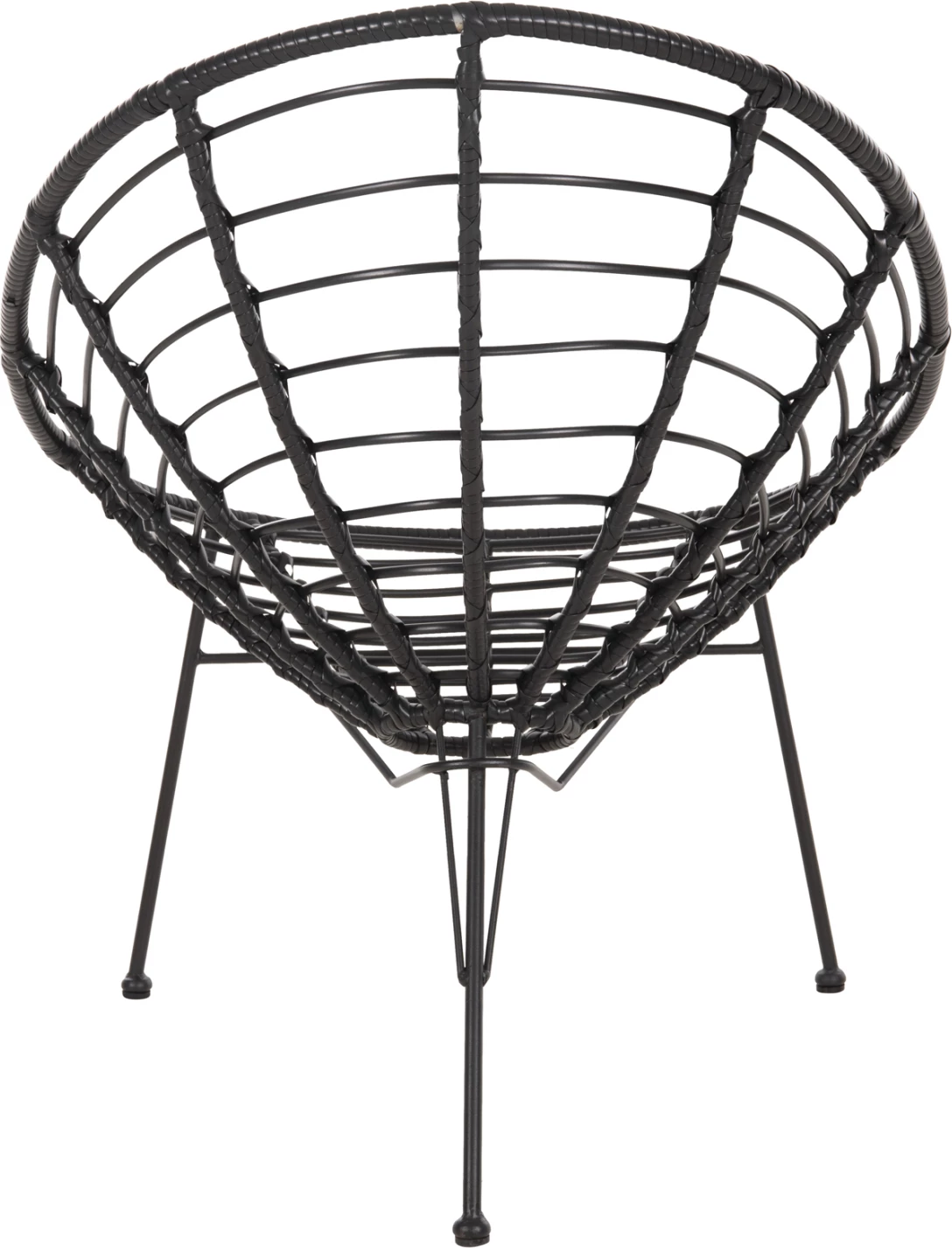 Karrige ALLEGRA lloj foleje FH5458.12 metal i zi - thurje e zezë 73x78x88H cm