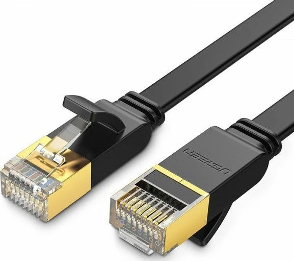 Kabllo Ethernet Ugreen NW106 Cat.7 STP 0.5 m, 10 Gb/s, e sheshtë, e zezë