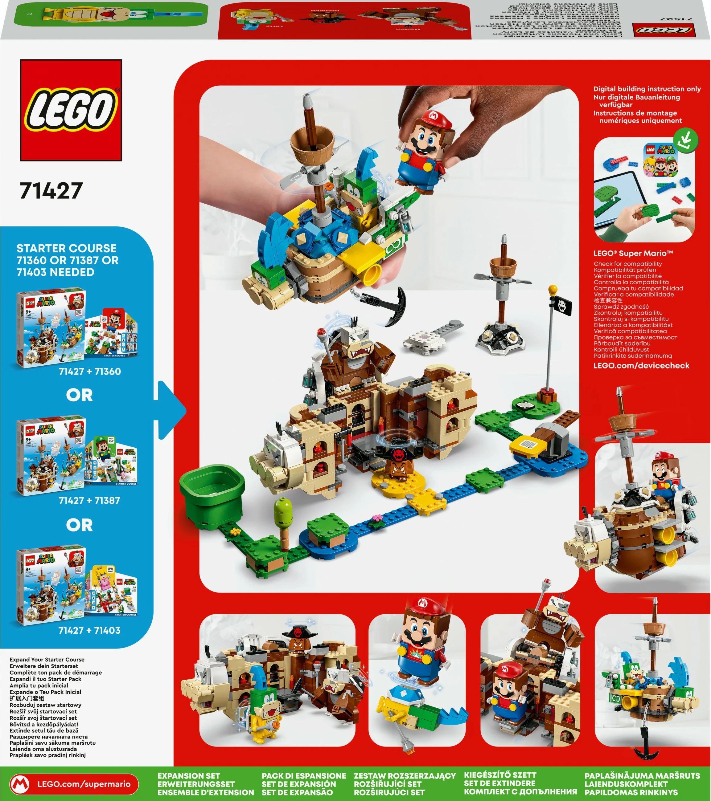 Set ndërtimi LEGO Larry's dhe Morton's Airships Expansion Set, 1062 pjesë, plastikë, shumëngjyrësh