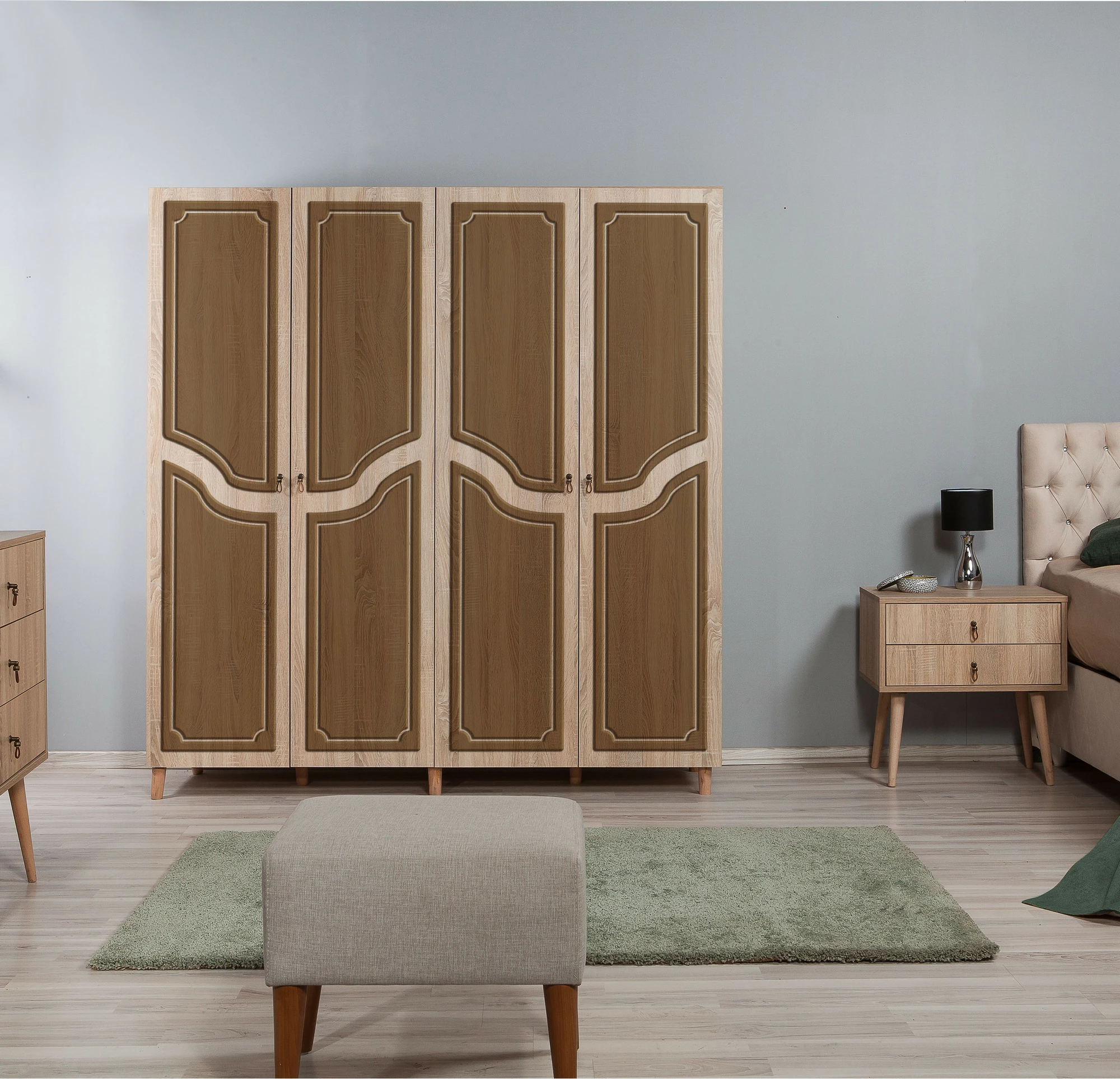 Dollap Skye Decor, ngjyrë lisi Sonoma, İmaj-622