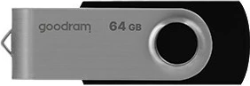 USB Goodram UTS2 64 GB USB Type-A 2.0, e zezë, argjend