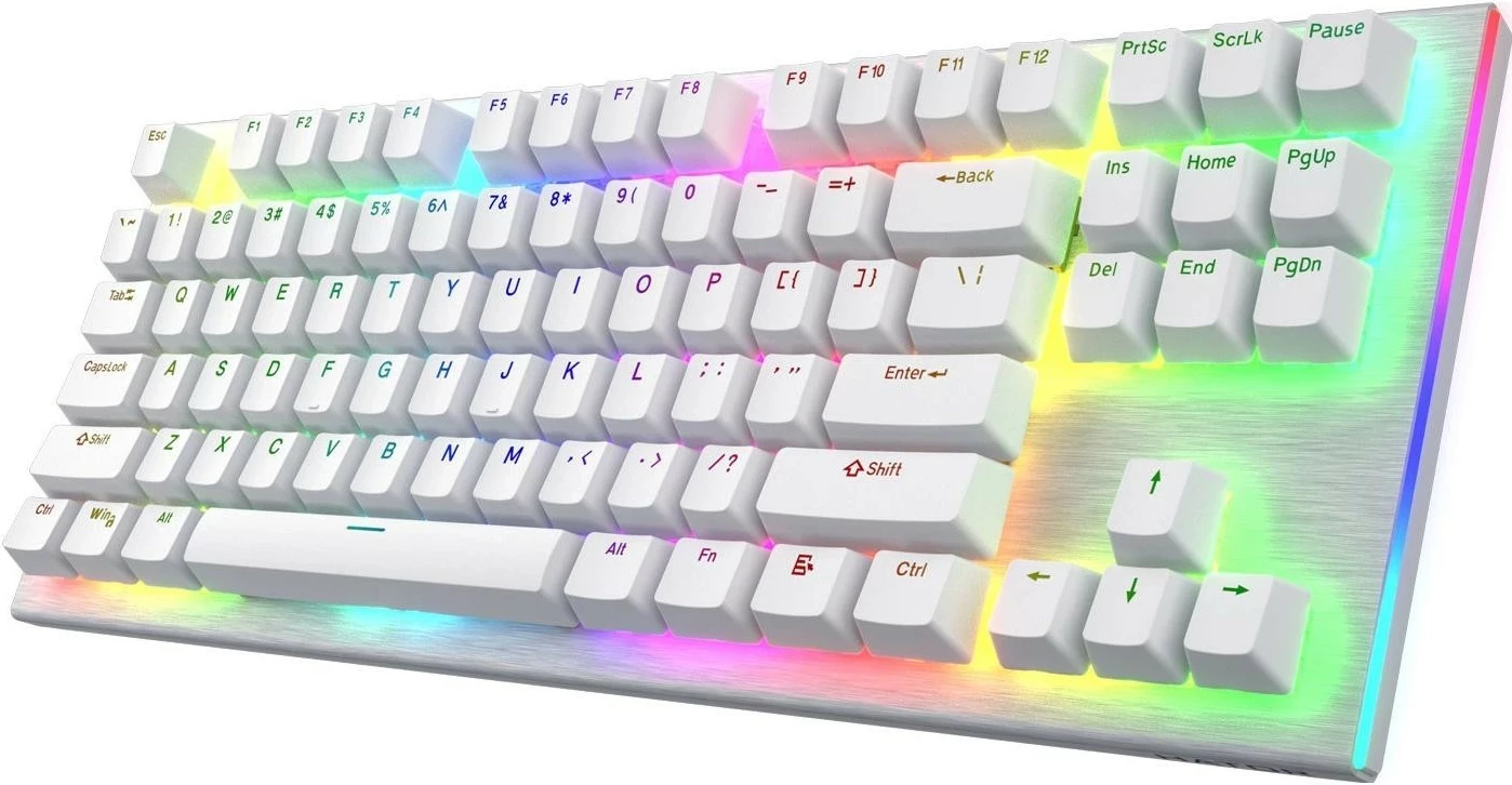 Tastierë mekanike Hator Gravity X TKL, RGB, HATOR Aurum Orange Linear, anglisht, e bardhë