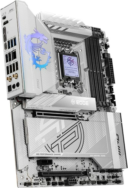 Pllakë amë MSI MPG Z890 Edge TI WIFI, Intel, DDR5, e bardhë