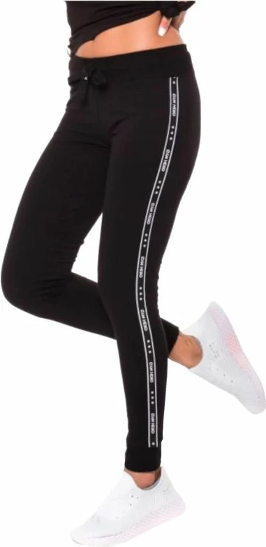 Pantallona sportive GymHero, për femra, të zeza