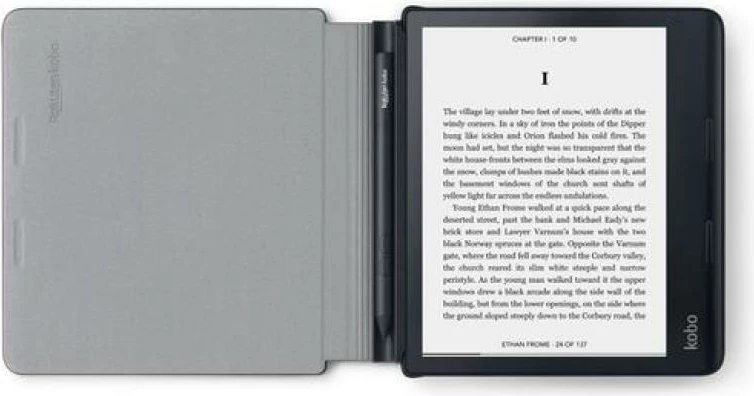 Mbështjellës me bateri Kobo PowerCover Sage N779-AC-BK-E-PU (N779ACBKEPU), për Kobo Sage, 205x210x25 mm, e zezë