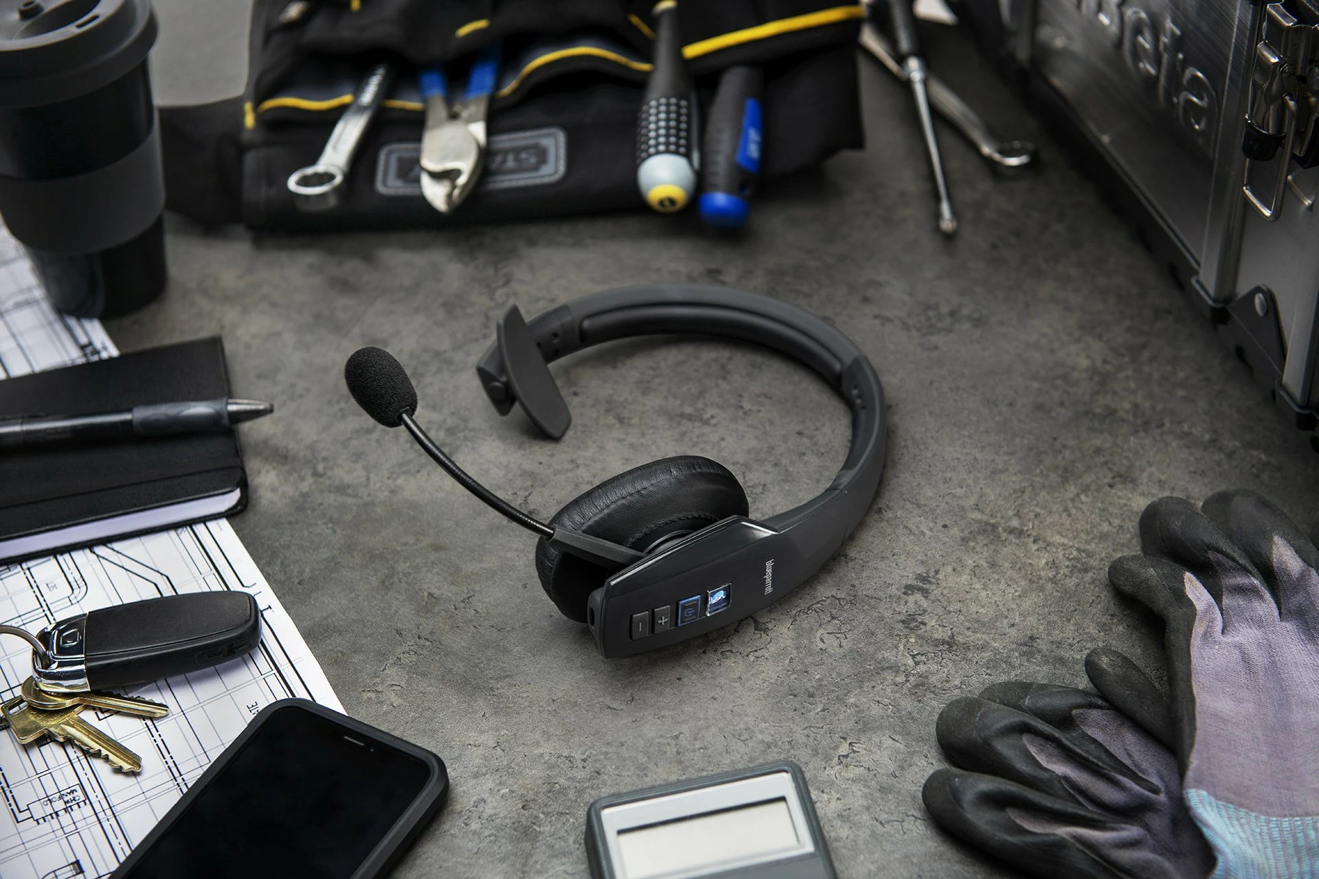 Kufje Jabra BlueParrott B450-XT Bluetooth, e zezë