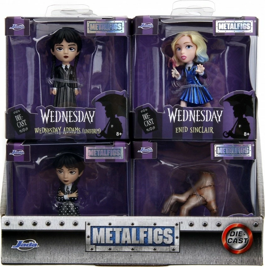 Figurë metalike JADA TOYS Wednesday, 6.5 cm, 4 lloje të ndryshme