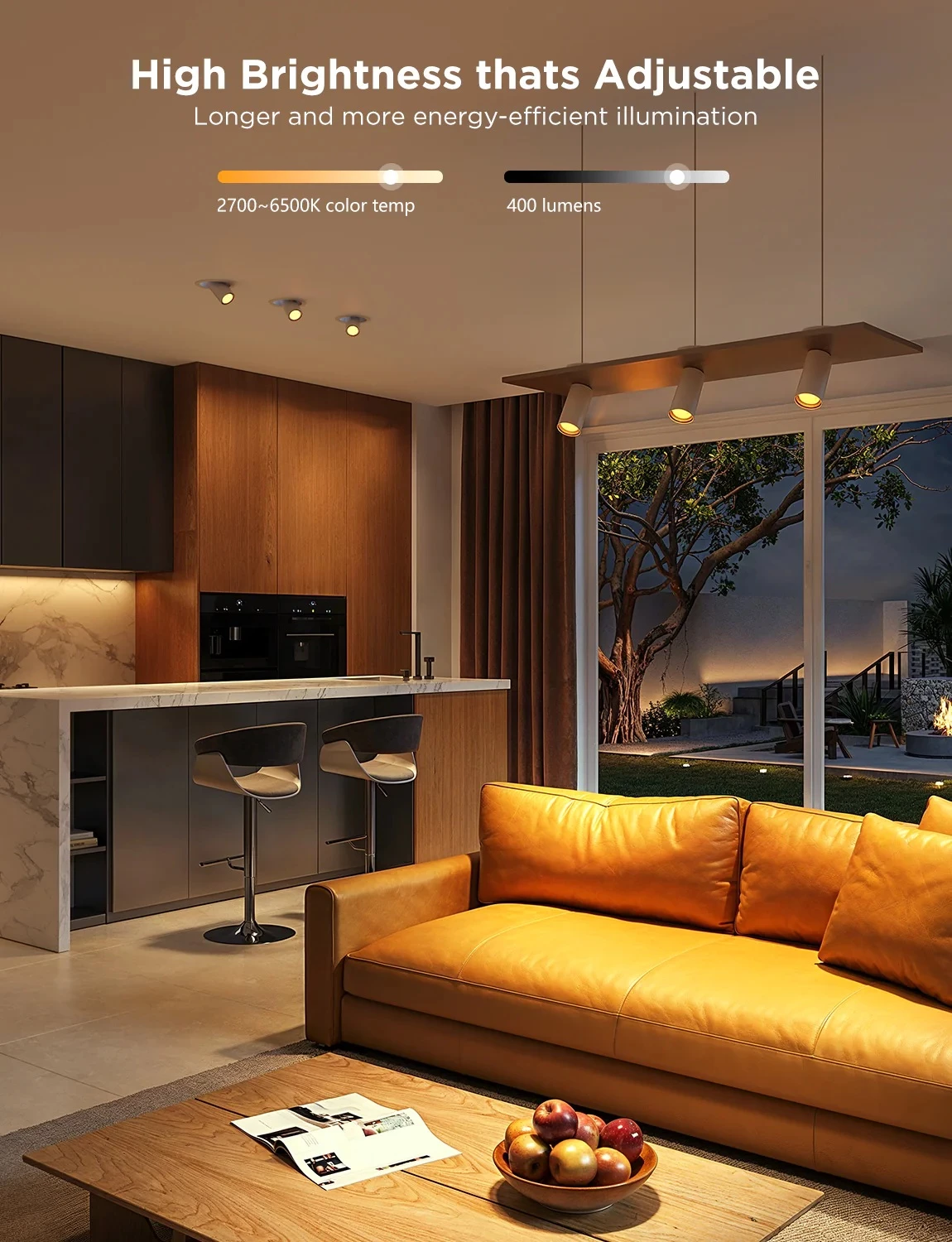 Llambë LED smart Govee B600D GU10 RGBWW 400 lm (2 copë)