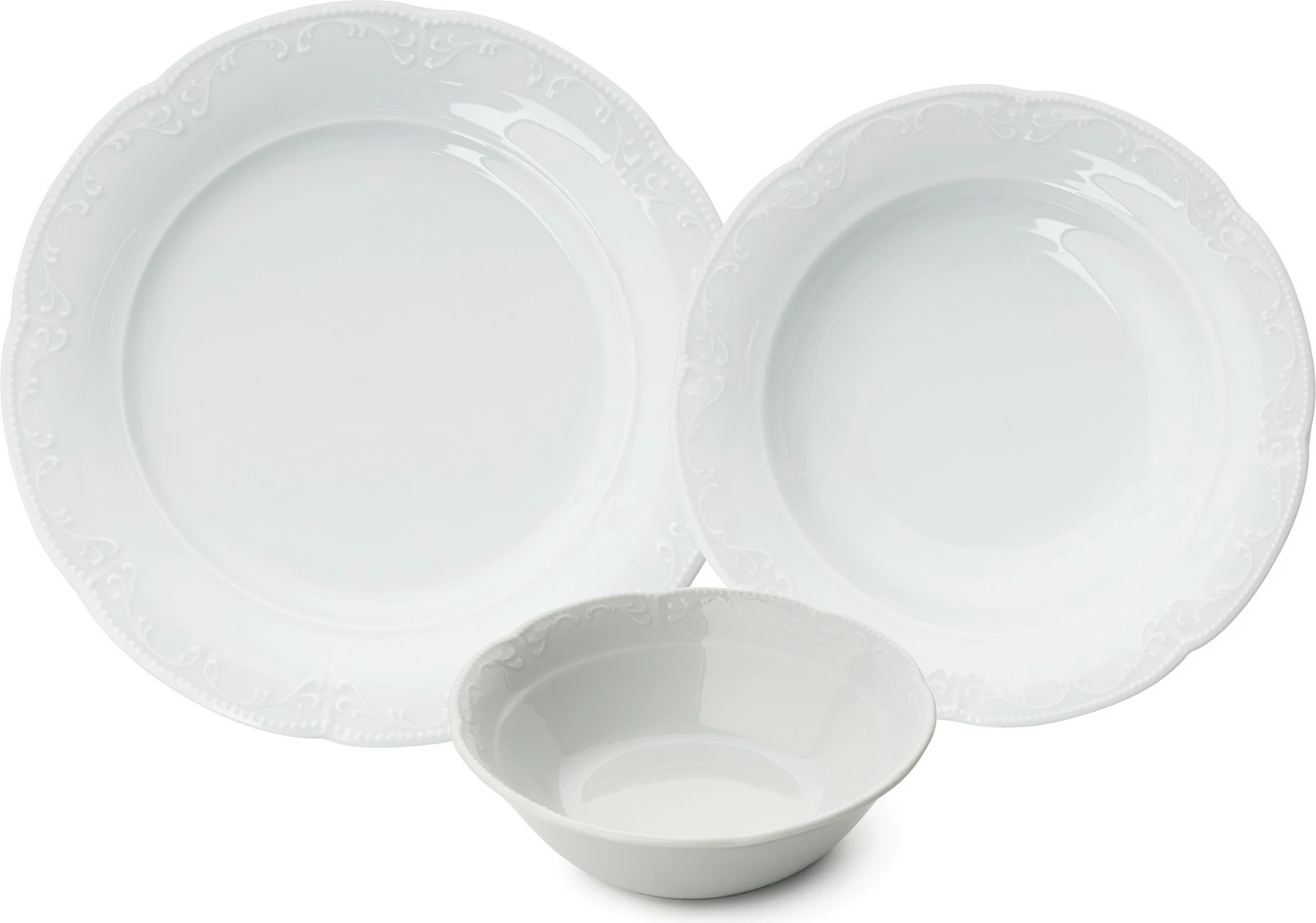 Set darkeje 18 pjese, porcelan i bardhe, Hermia, CPR18Y400