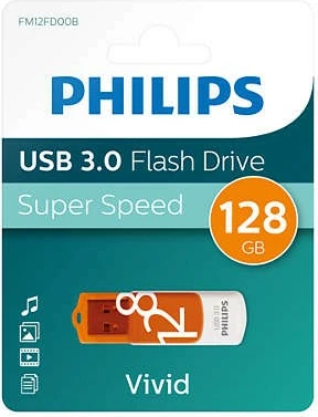 USB stick Philips Vivid Edition 128GB USB 3.0 Sunrise Orange