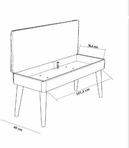 Set tavolinë me karrige për ngrënie, zgjatues, ngjyrë arre, blu e errët, Hanah Home Vina 1048 - 3, 4 pjesë