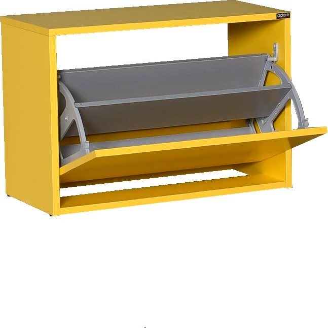 Dollap këpucësh Hanah Home, SHC-110-HH-1, ngjyrë e verdhë