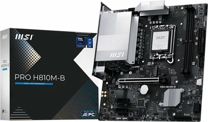 Pllakë amë MSI PRO H810M-B LGA1851 DDR5 Micro ATX 128GB 2.5GbE