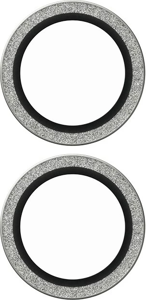 Mbështjellës kamerë PanzerGlass për iPhone 16/16 Plus, glitter silver