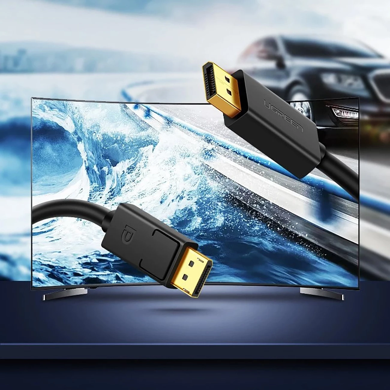 Kabllo DisplayPort Ugreen DP102 10244, 1m, 4K, e zezë