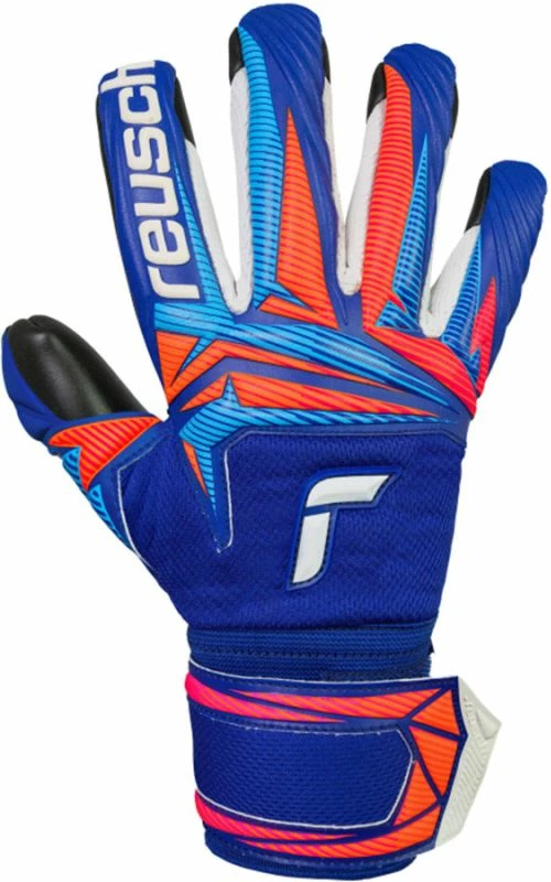 Doreza portieri për fëmijë Reusch Attrakt Infinity Evolution NC, të zeza-kaltër