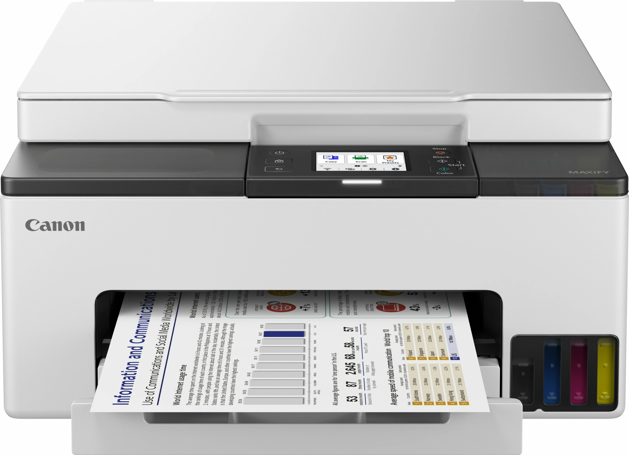 Printer Canon MAXIFY GX1050, Inkjet, Colour printing, 600 x 1200 DPI, Colour copying, A4, Black, White