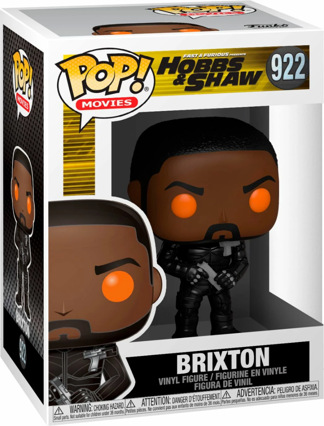 Figurinë koleksionuese Funko POP Movies Hobbs & Shaw Brixton, sy portokalli