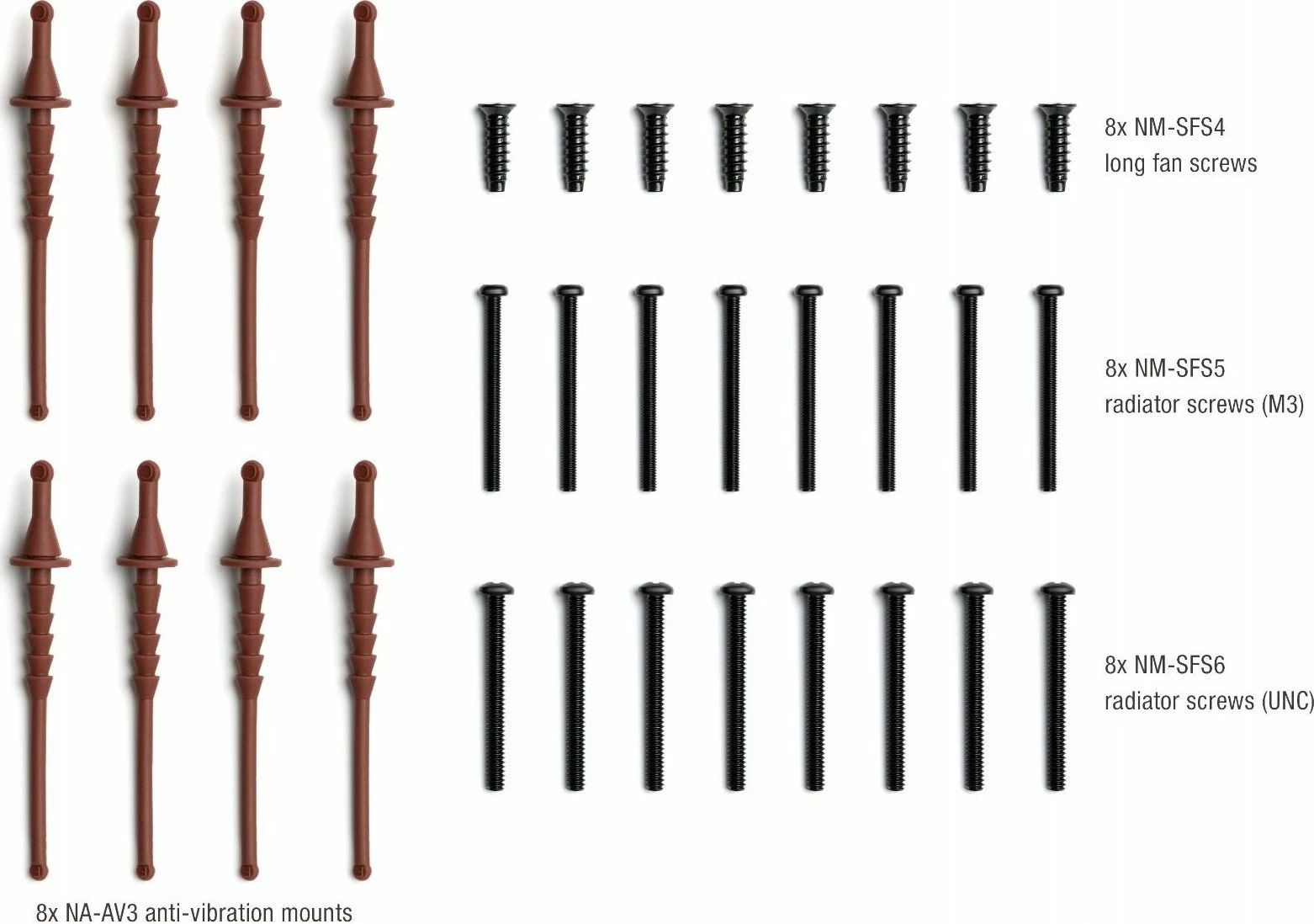 Kornizë distancuese për ventilator Noctua NA-IS1-14 Sx2 140mm, set 2 copë, kafe