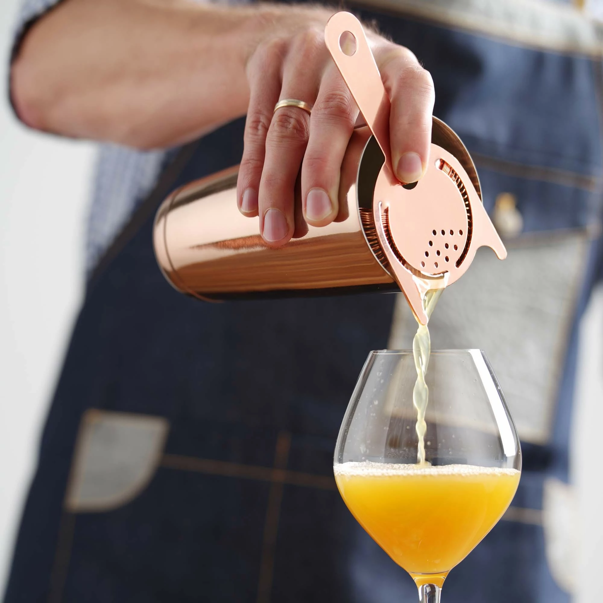 Lugë baristi, Bar Up, 385 mm, dorezë e përdredhur, majë teardrop, e zezë