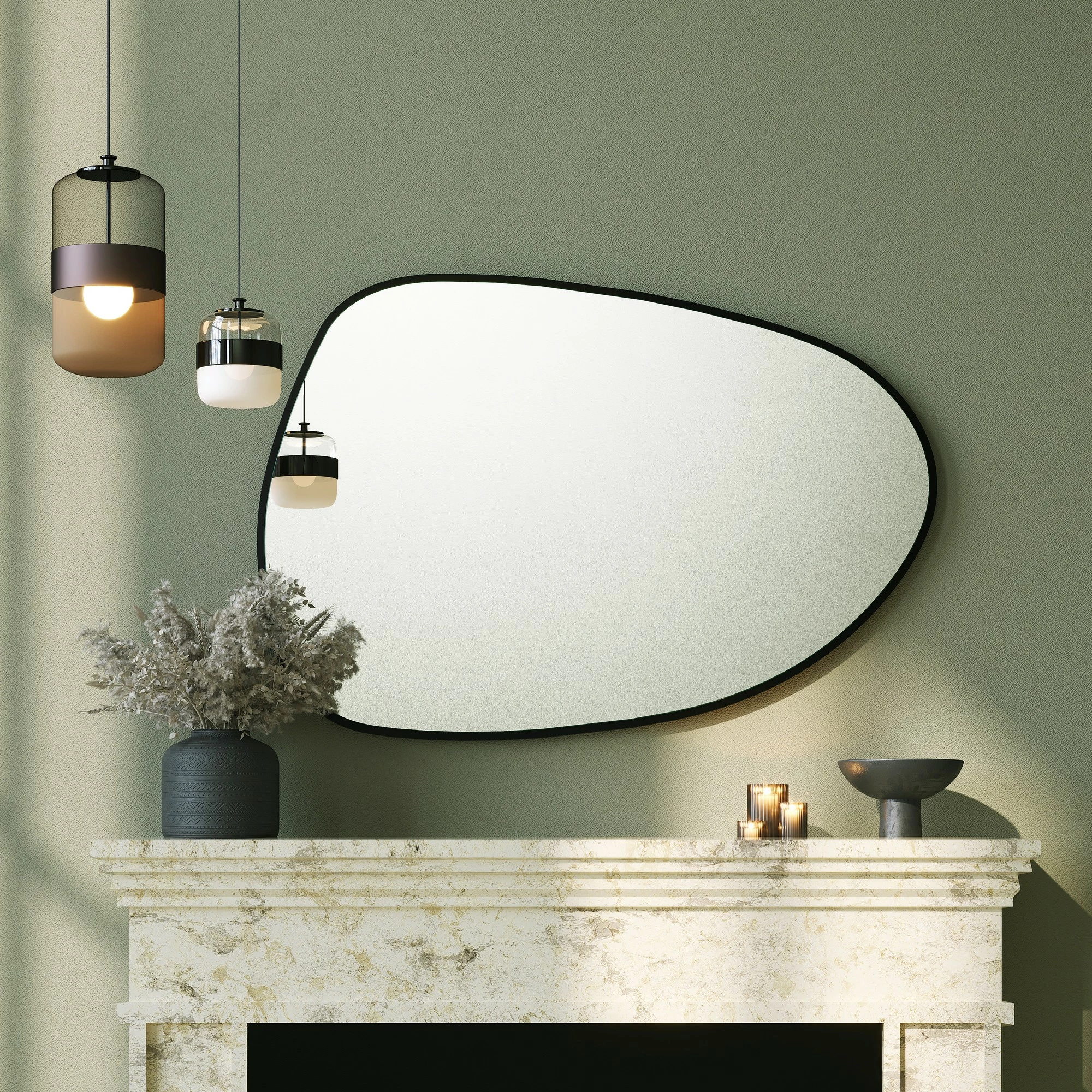 Pasqyrë Hanah Home, Pietra Nera, e zezë