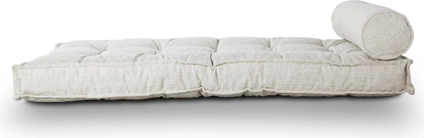 Jastëk për divan Atelier del Sofa, buklet, i bardhë