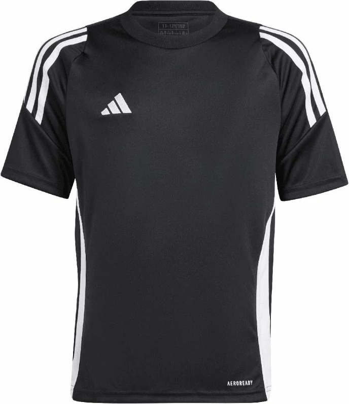 Fanellë futbolli për fëmijë adidas Tiro 24, e bardhë me të zeza