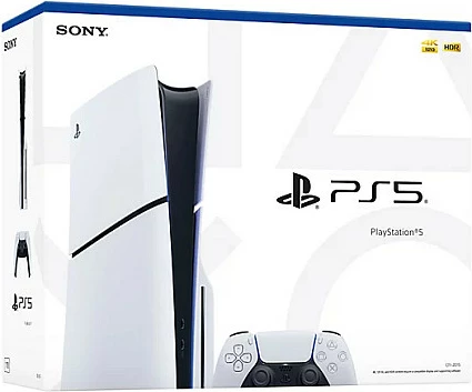 Konzolë lojërash Sony PlayStation 5 Slim Disc Edition E-Chassis, 1TB, bardhë/zezë