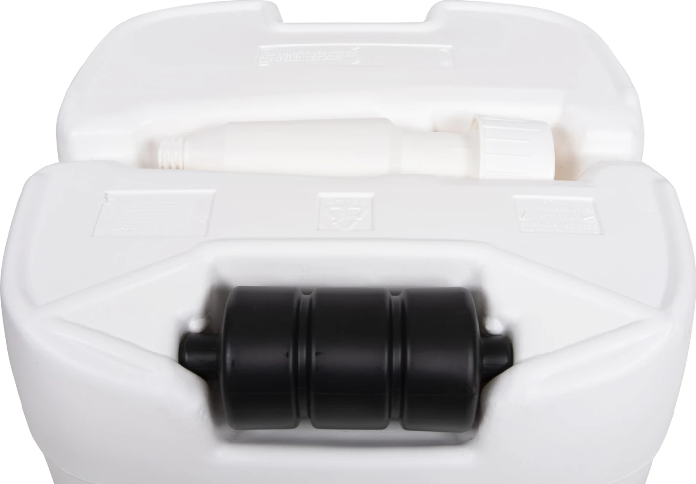 Bazë plastike për ombrellë me rrotë, SOLBAS FH6113.01, ngjyrë e bardhë, për shtyllë 33/50mm, 46,5x23,5Hcm