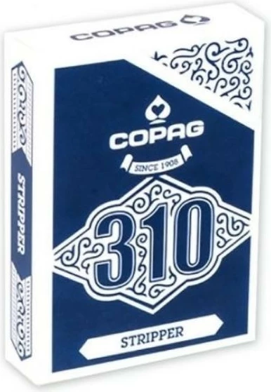 Letra loja Copag 310 Slimline Stripper, Cartamundi, për magji dhe cardistry, Blu