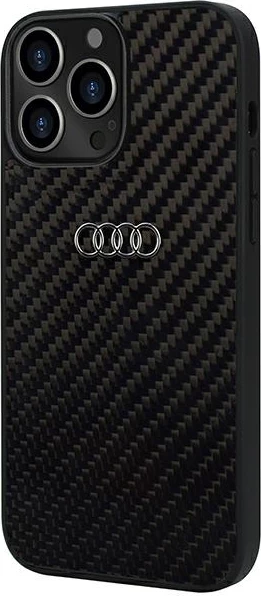 Mbështjellës Audi Carbon Fiber për iPhone 13 Pro Max 6.7", i zi