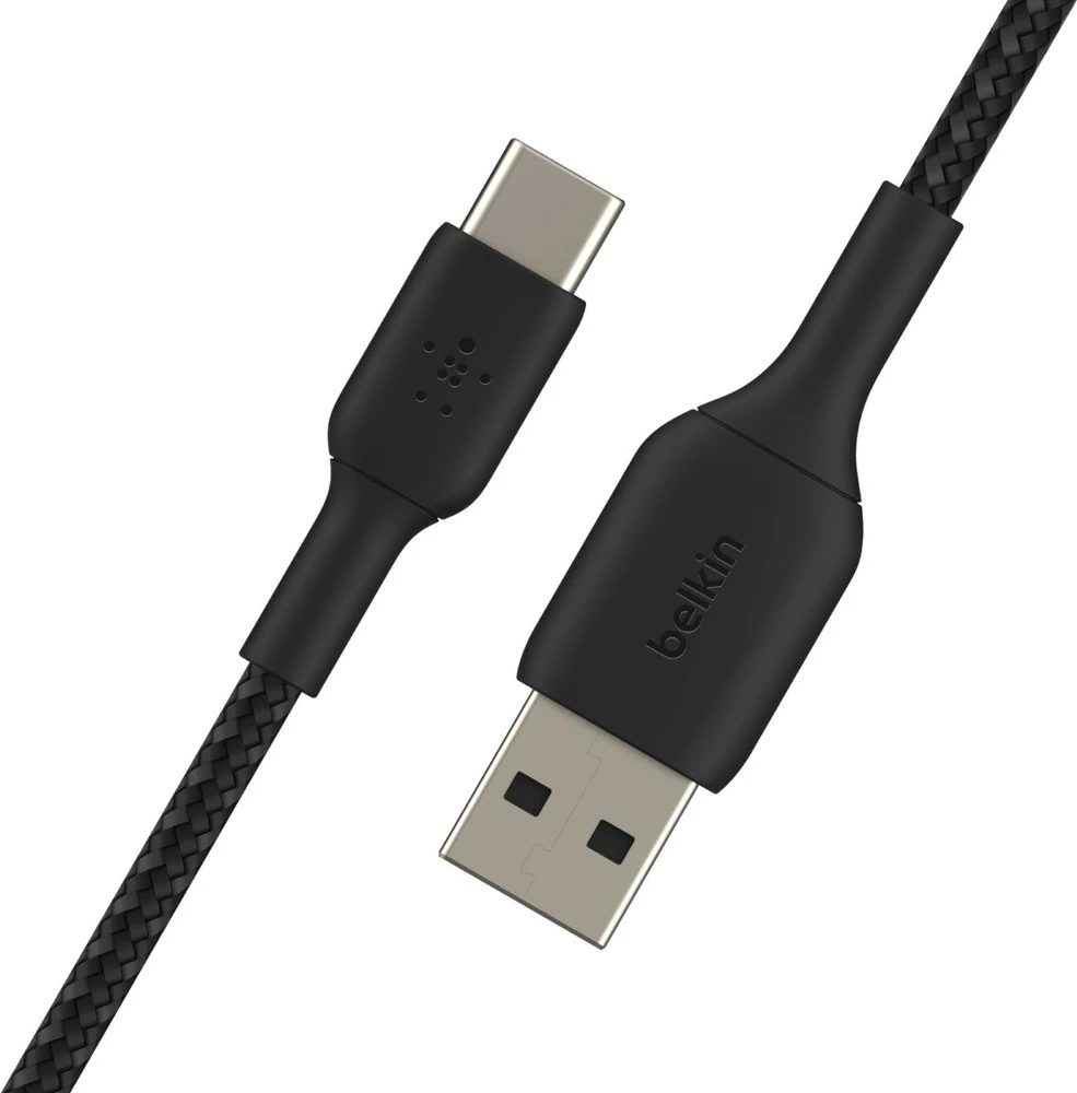 Kabllo Belkin CAB002BT2MBK, 2 m, USB A në USB C, e zezë
