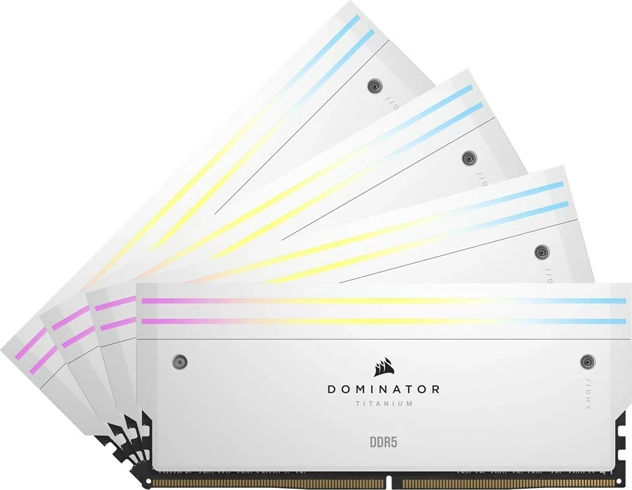 RAM Memorje Corsair Dominator Titanium CMP64GX5M4B6000C36W, 64 GB (4x16 GB), DDR5, 6000 MHz, Bardhë