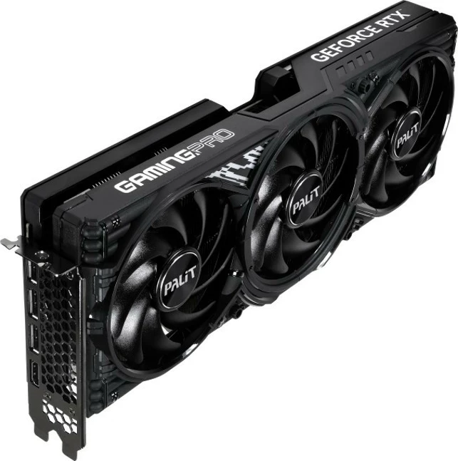 Kartë grafike Palit GeForce RTX 5070 Ti GAMING PRO-S, 16 GB GDDR7, 256-bit, 3 ventilatorë, e zezë