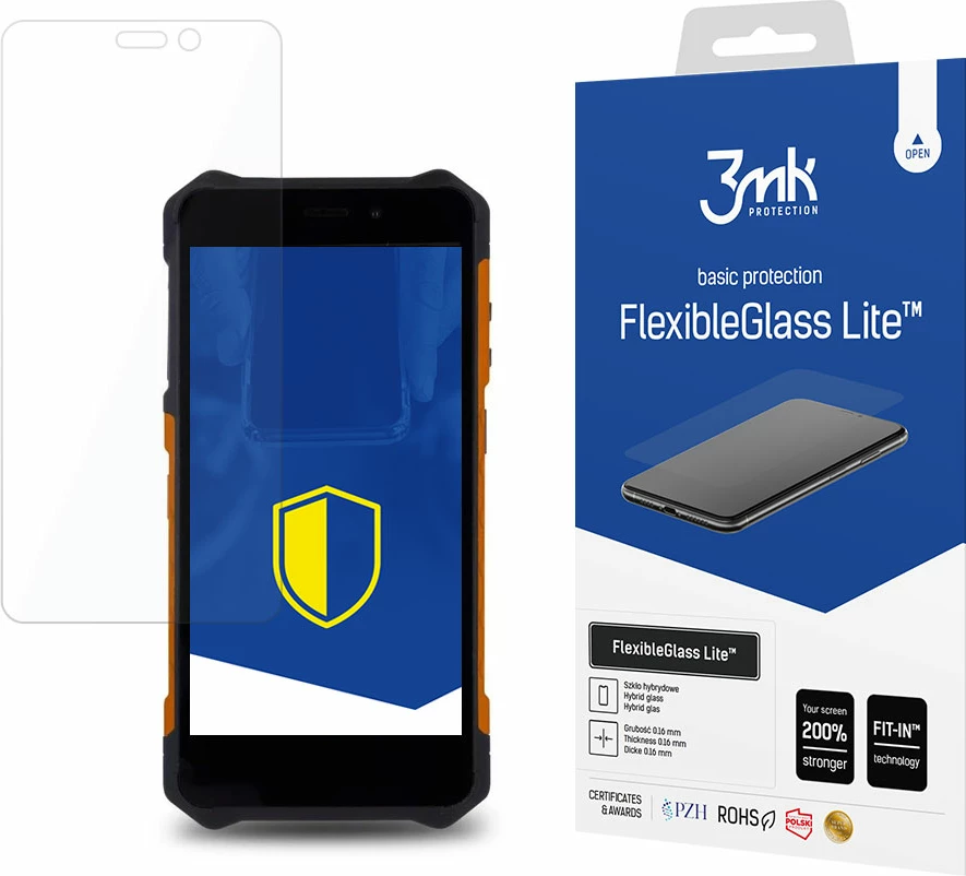 Xham hibrid mbrojtës për ekran, 3mk Protection FlexibleGlass Lite, për MyPhone Hammer Iron 3 LTE