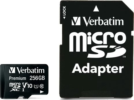Kartelë MicroSDXC Verbatim Premium 256 GB, Class 10, UHS-I, e zezë